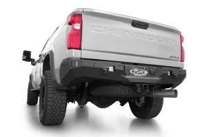 Chevrolet Silverado 2500 Bumper - Rear - Addictive Desert Designs - Phantom, Hammer Black, 2-Stage Powder Coat Finish - Satin Black - 2024+